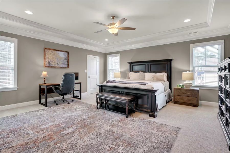 Guest-ready primary bedroom